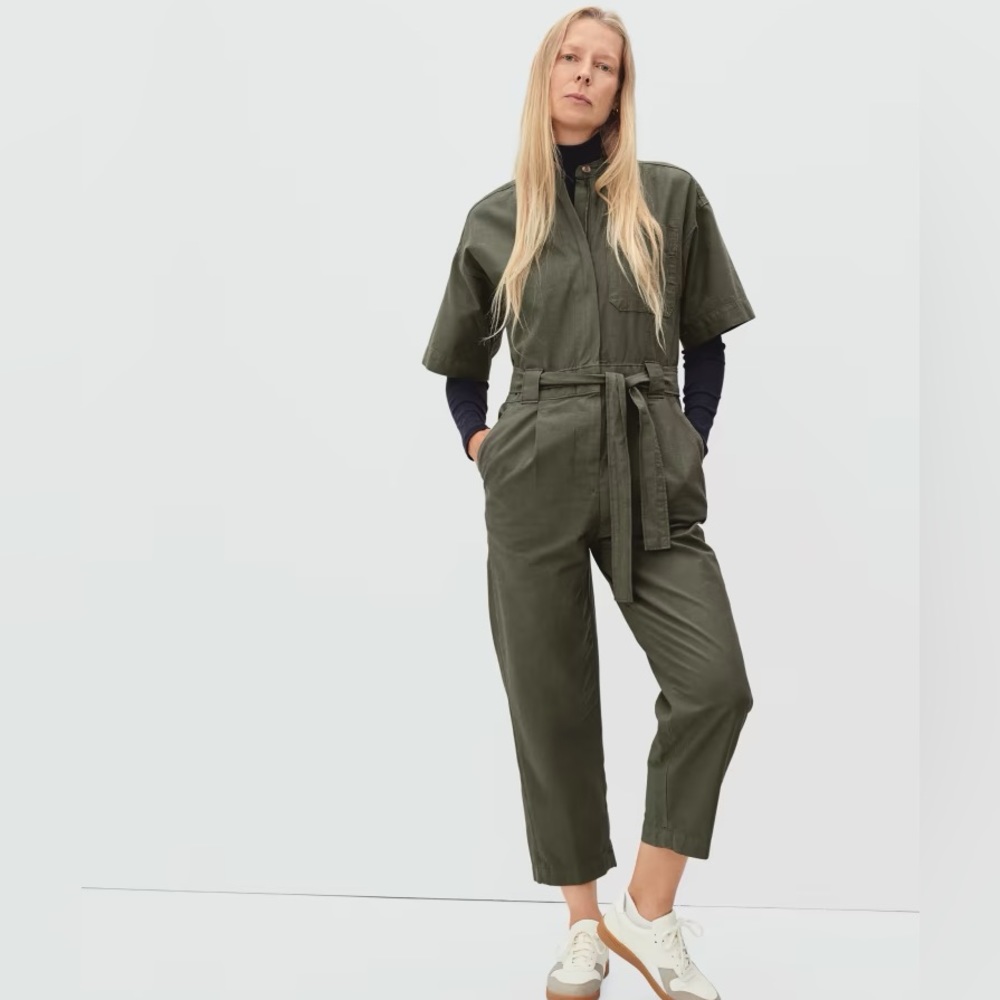 Everlane Olive Green Jumpsuit